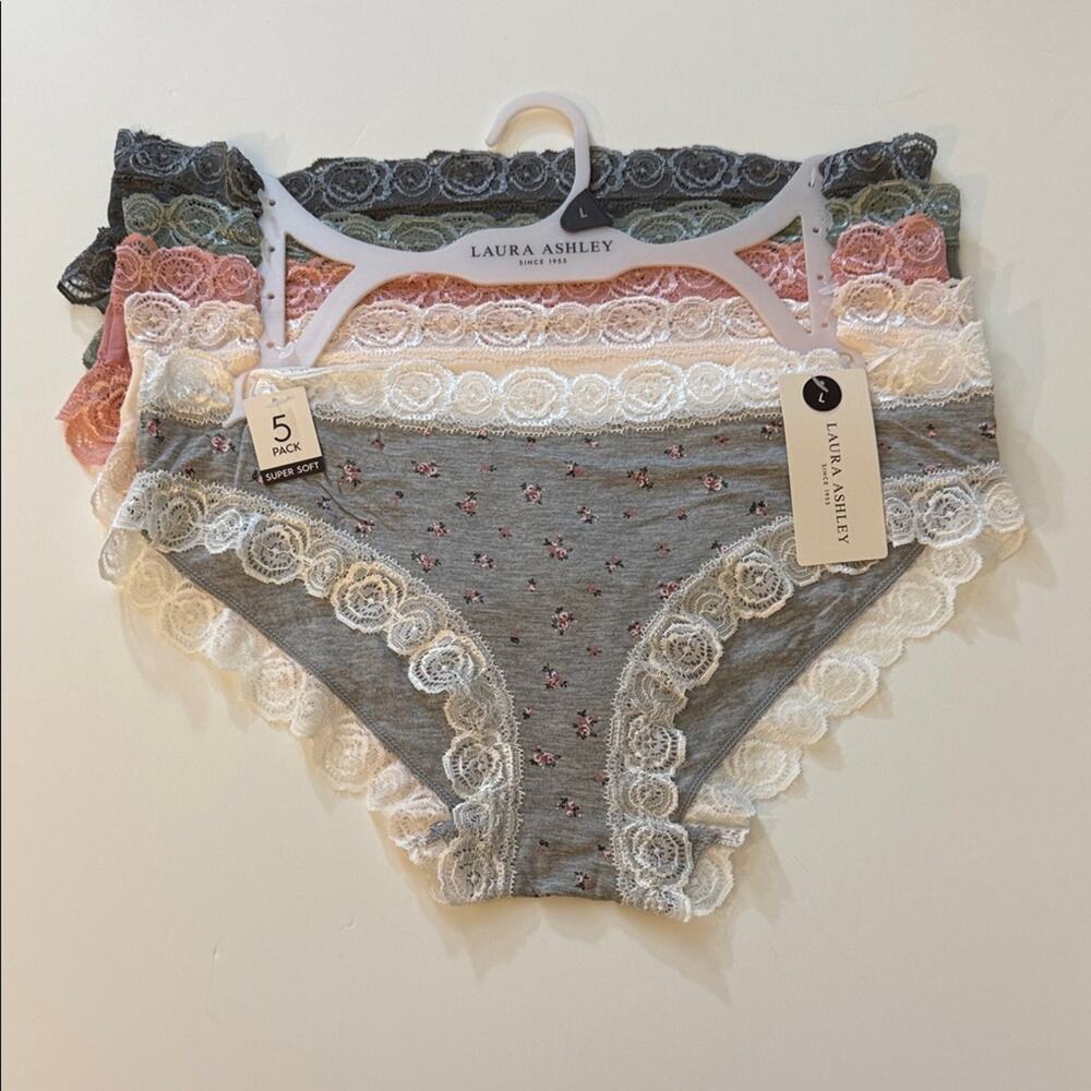 🆕LAURA ASHLEY SUPER SOFT PANTIES SZ L NEW!